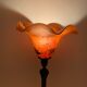 Art Nouveau Bronze style lamp and glass pasta