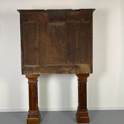 Walnut cabinet with 8 drawers Stipo Monetiere, Piedmont 17th century, furniture Italy 17th century