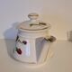 Teapot Email de Limoges Porcelain from Barry Décor Roses