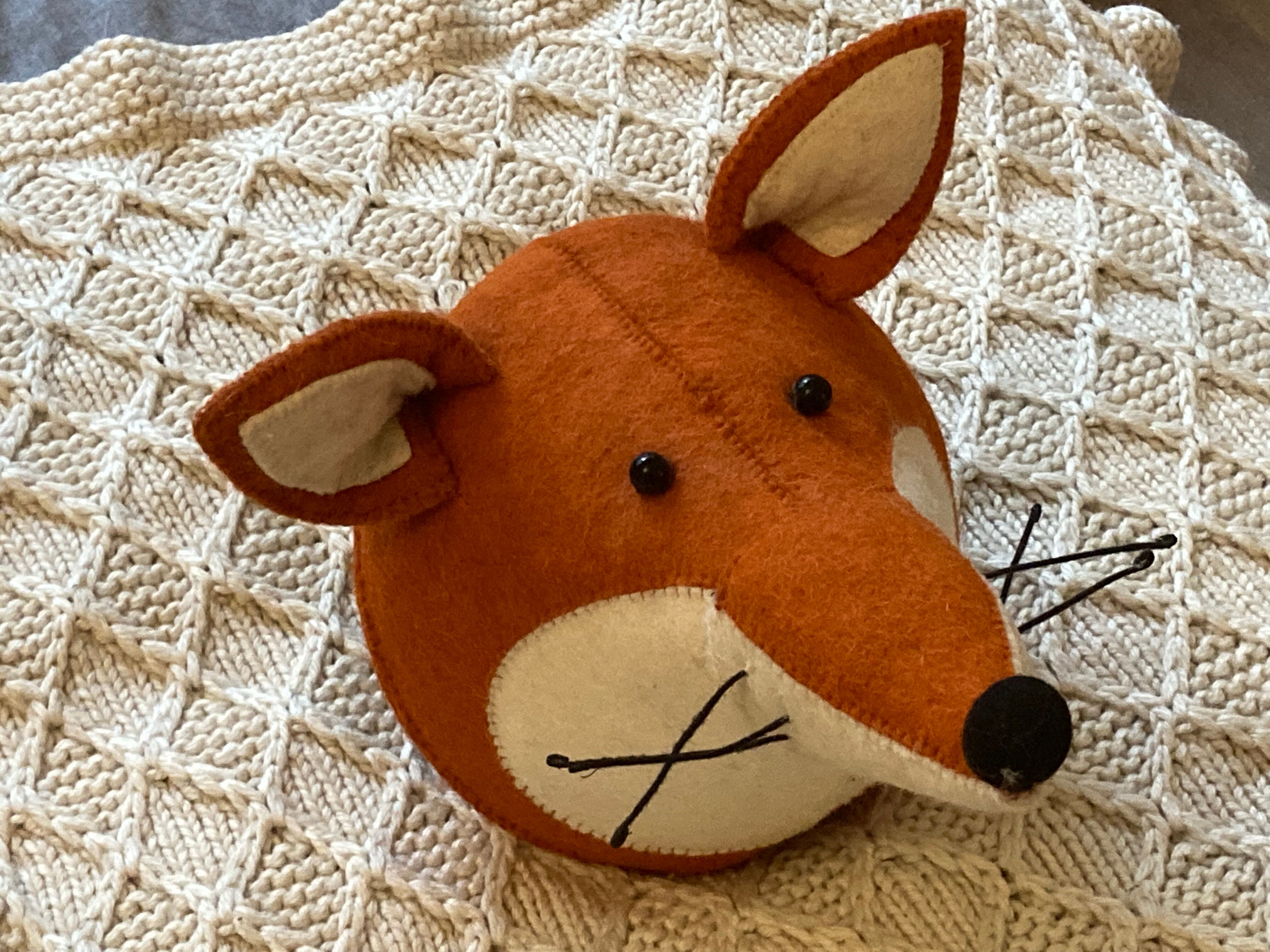 Fox Plush Trophy - Large Format - Fiona Walker