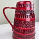 Vintage red ceramic jug