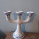 Candlestick candle holder signed Fitzpatrick Forgotten earthenware from Gascony