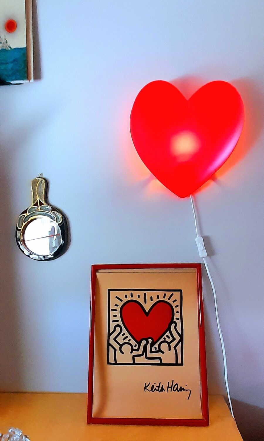 Vintage Ikea heart night light