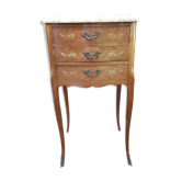 Chevet style louis XV en marqueterie