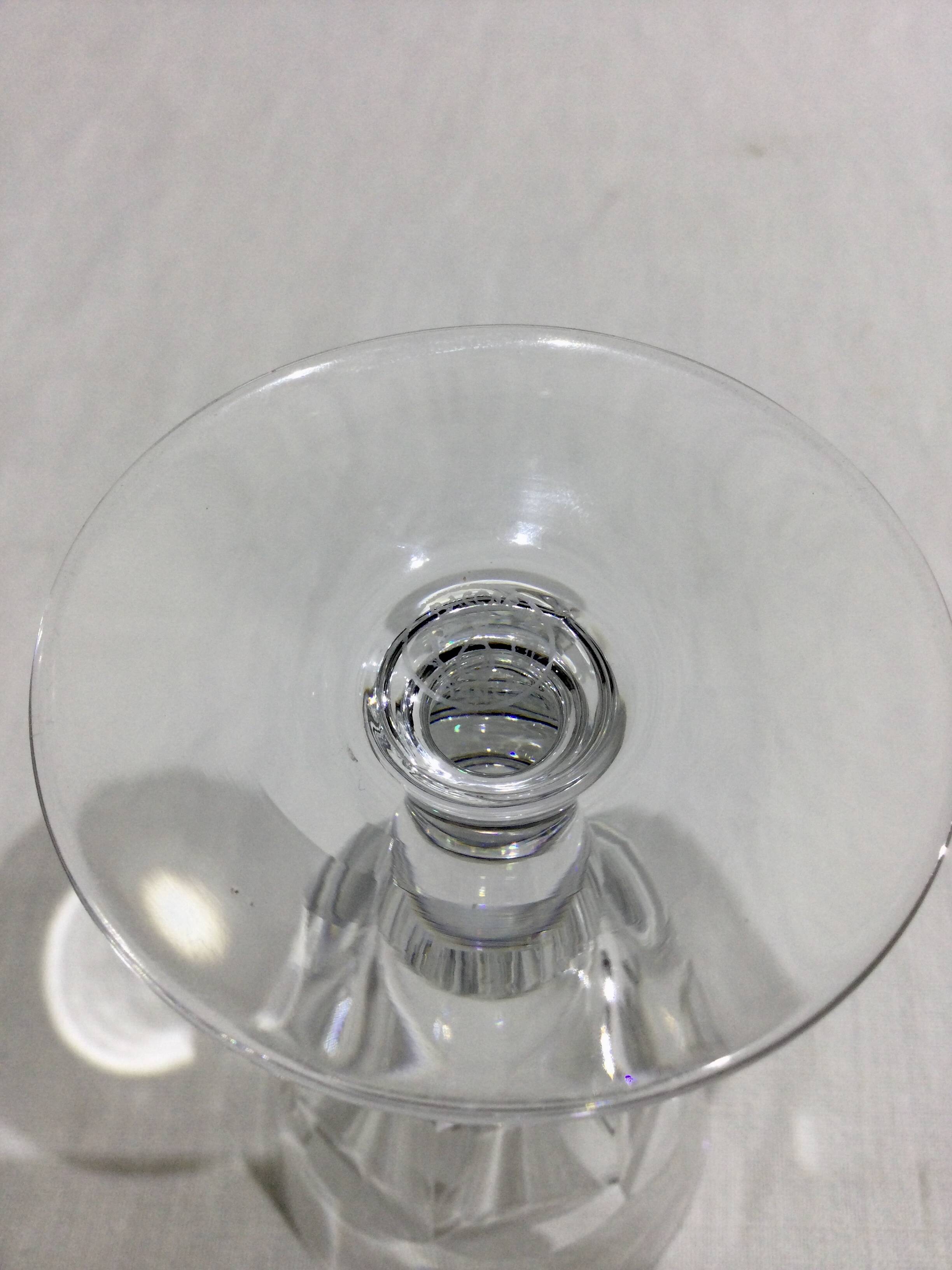 Baccarat – 9 Missouri Model White Wine Glasses