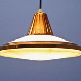 Danish hanging lamp in solid copper, 1970s