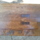 Vintage children’s walnut bench