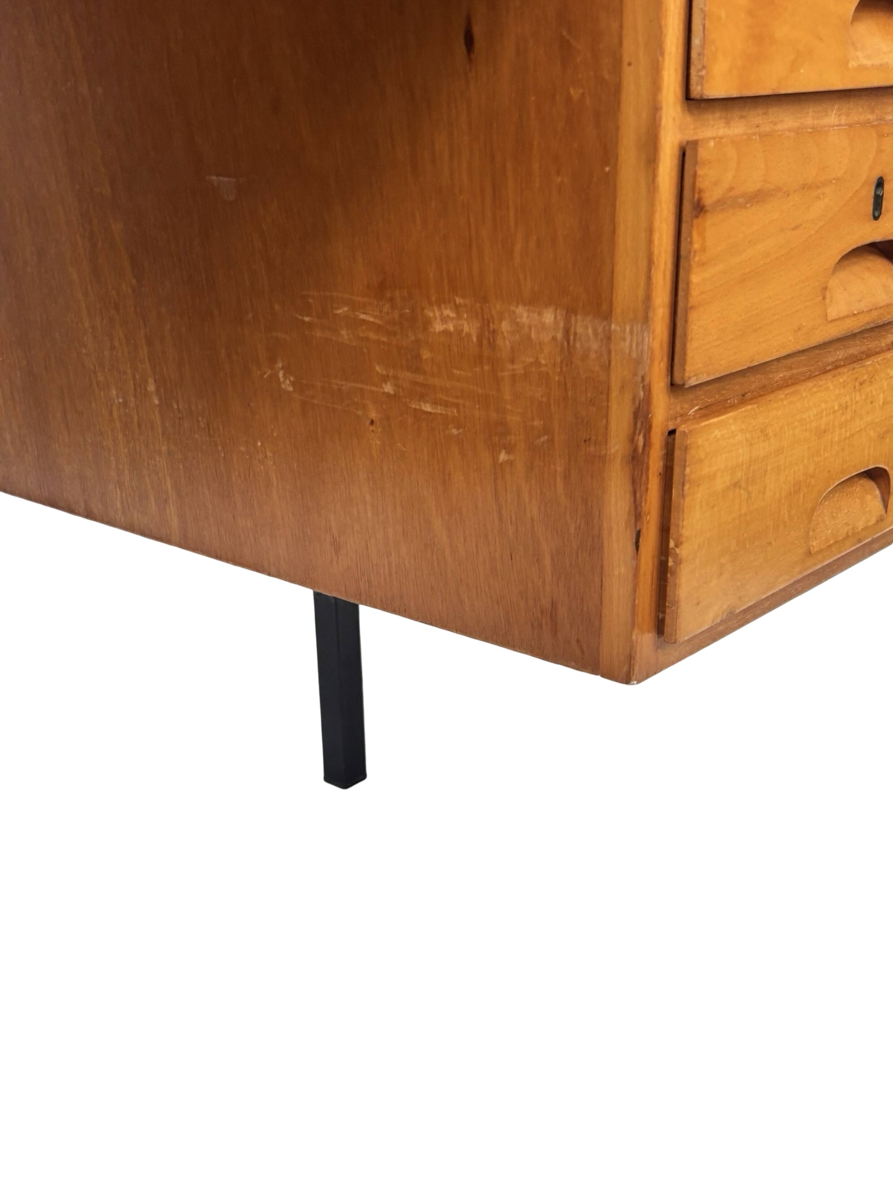 Vintage Desk 1960s Design Workspace with drawers