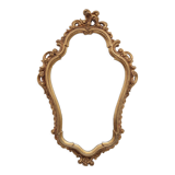 Mirror rockery gilded wood with gold leaf, 82x53 cm