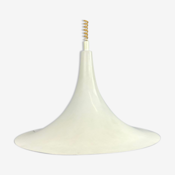 Lampe suspendue blanche vintage witchhat / chapeau de sorcière réglable