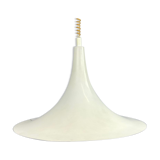 White vintage witchhat / witch hat hanging lamp adjustable