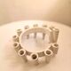 Plastic candle holder 12 candles design 70s