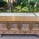 Spanish Renaissance patinated solid wood sideboard