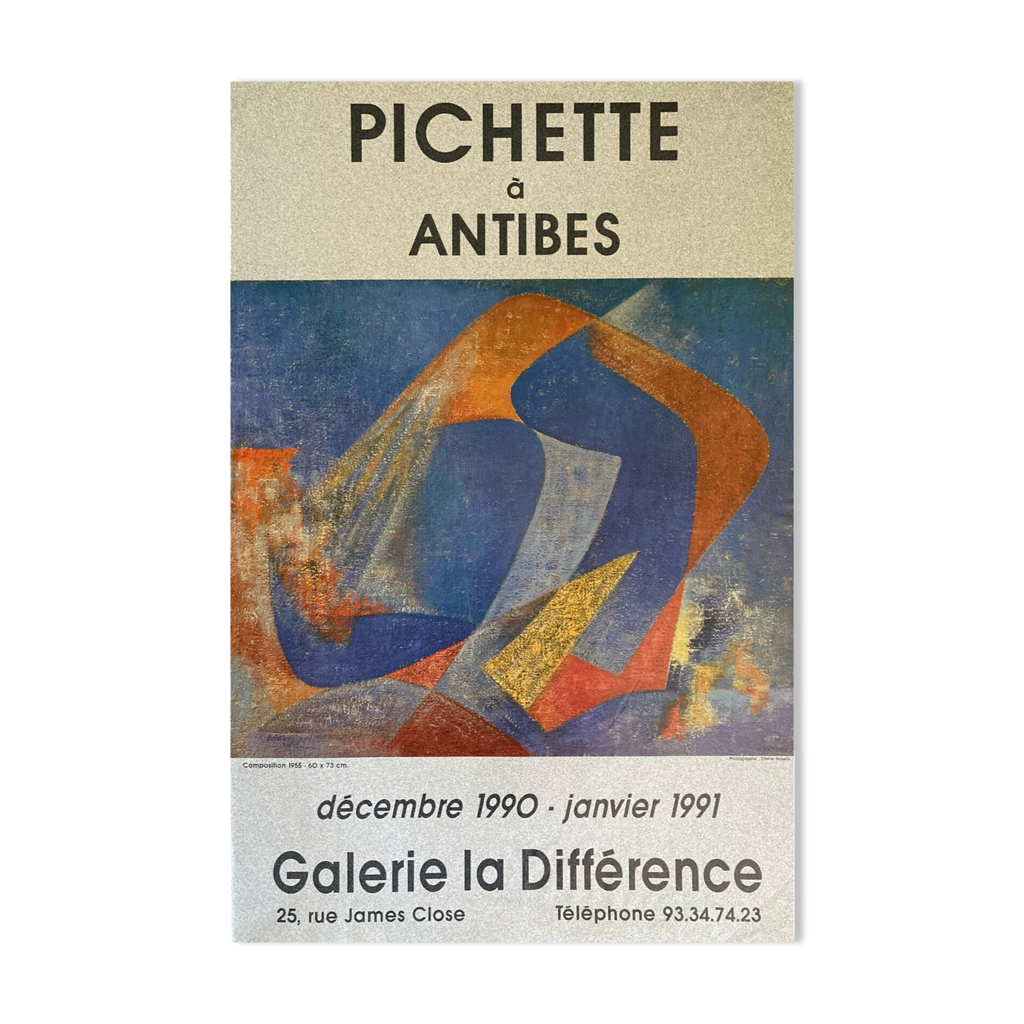 Poster by James Pichette for galerie la différence 1990/91