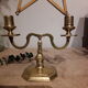 Pair of brass candlesticks