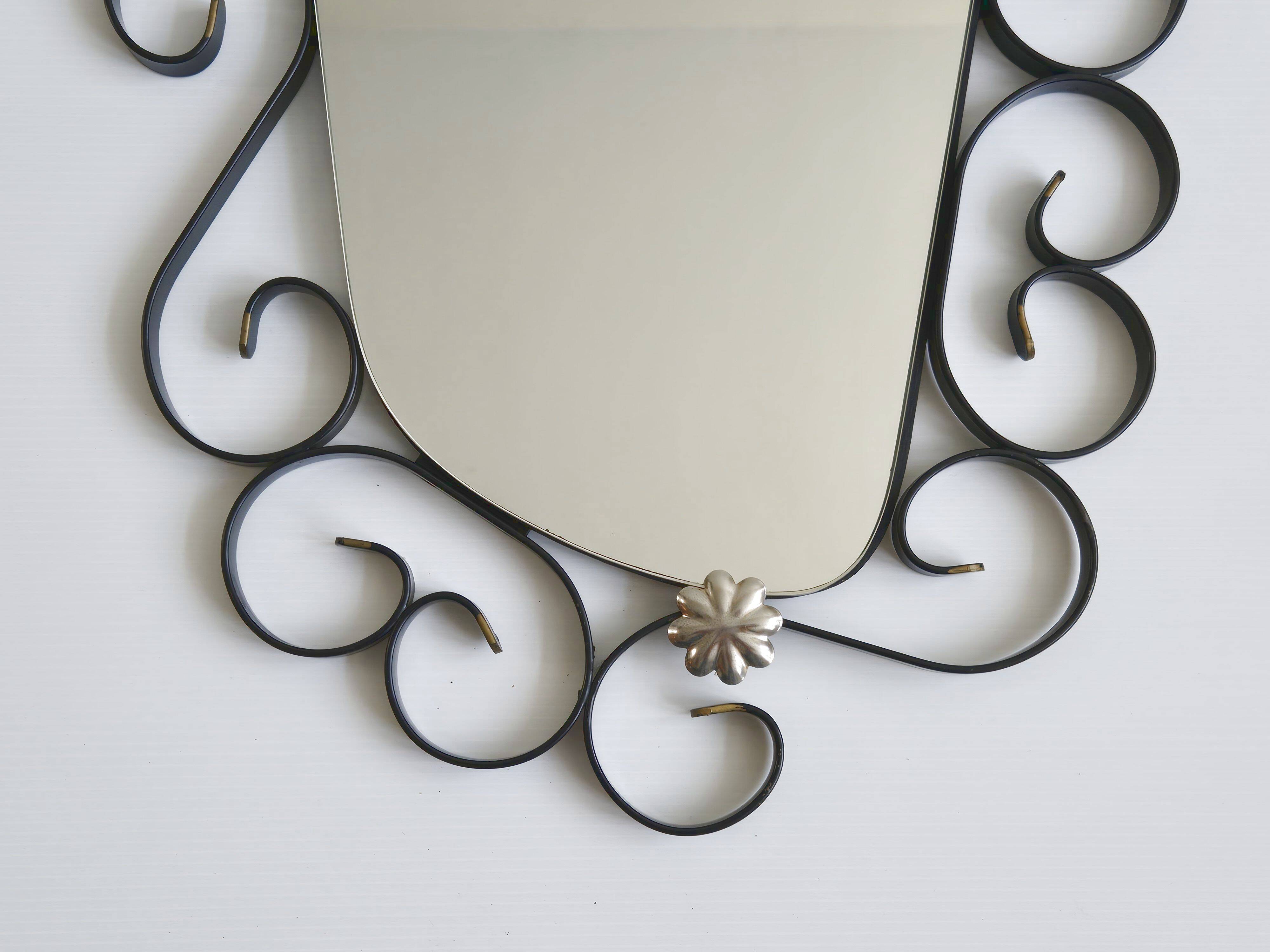Vintage mirror 90x54 cm 1960