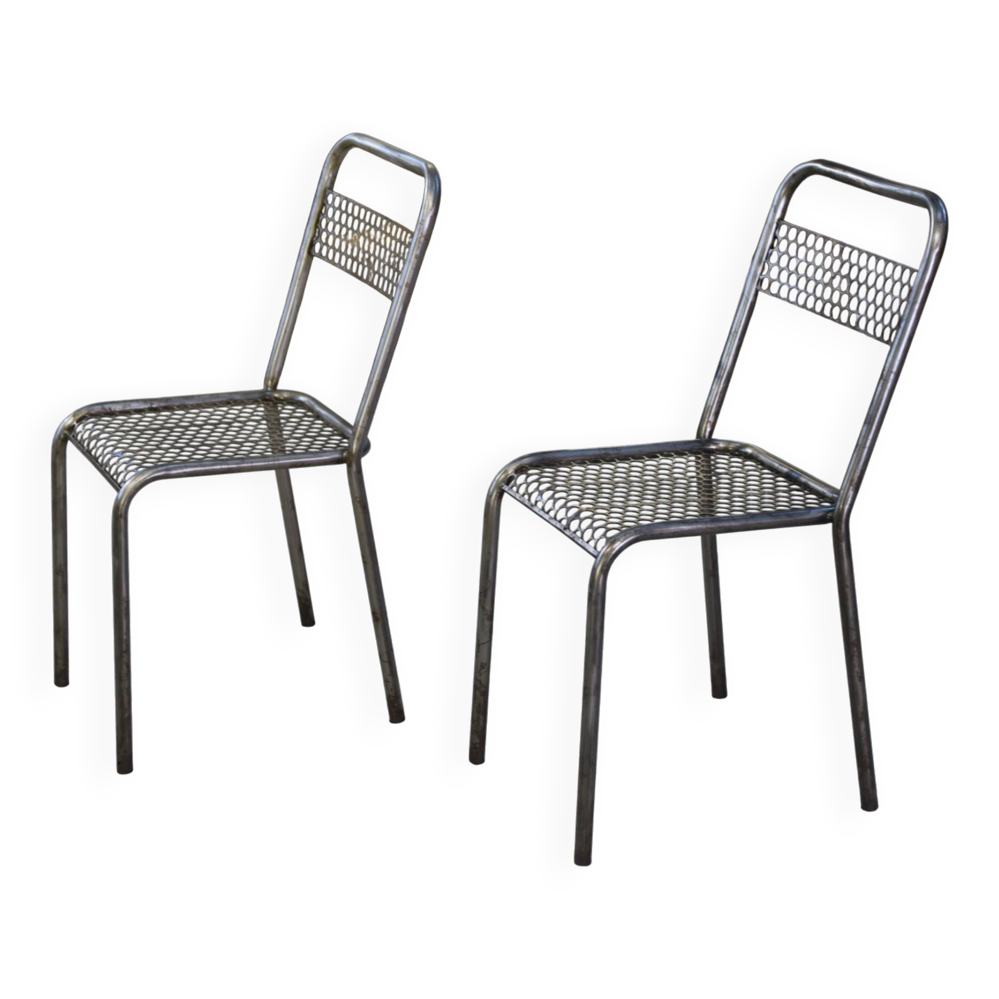 Pair of chairs attributed to René Malaval 1950s