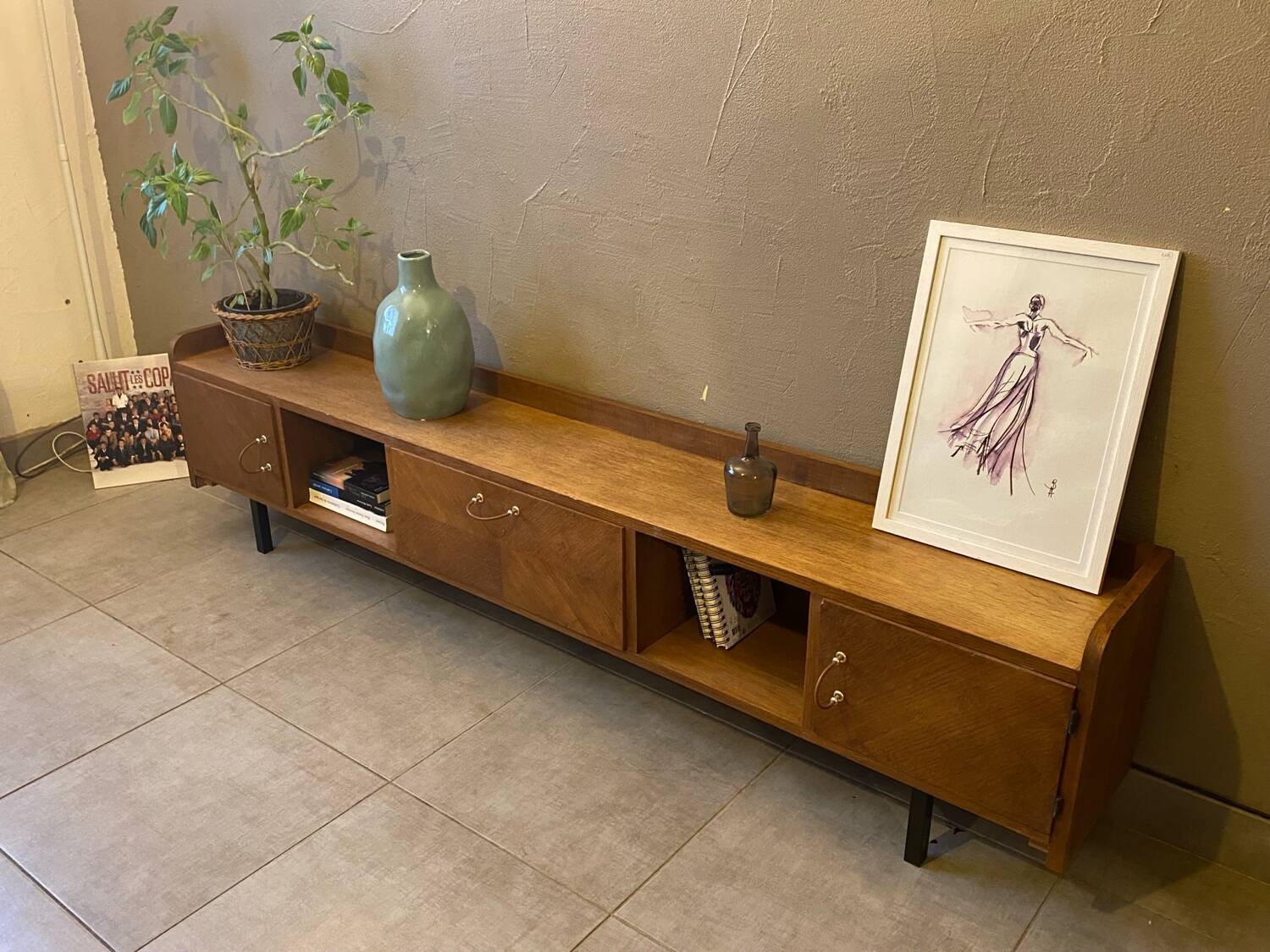 Vintage sideboard from the 60s (shallow)