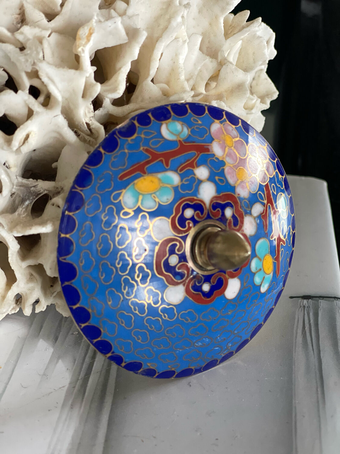 Cloisonné enamel candy box