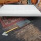 Large vintage convertible sofa bed, 70s, Czechoslovakia