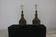 Set of two sixties design studio pottery table lamps for Chris Keramik Hasl