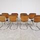 Vintage dining chairs for cidue set of 8, 1970s
