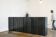 Large patinated steel sideboard, unique piece, designer Franck Robichez (1944)