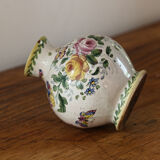 Earthenware ball vase, signed Veuve Perrin