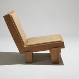 Fauteuil block en corde naturelle