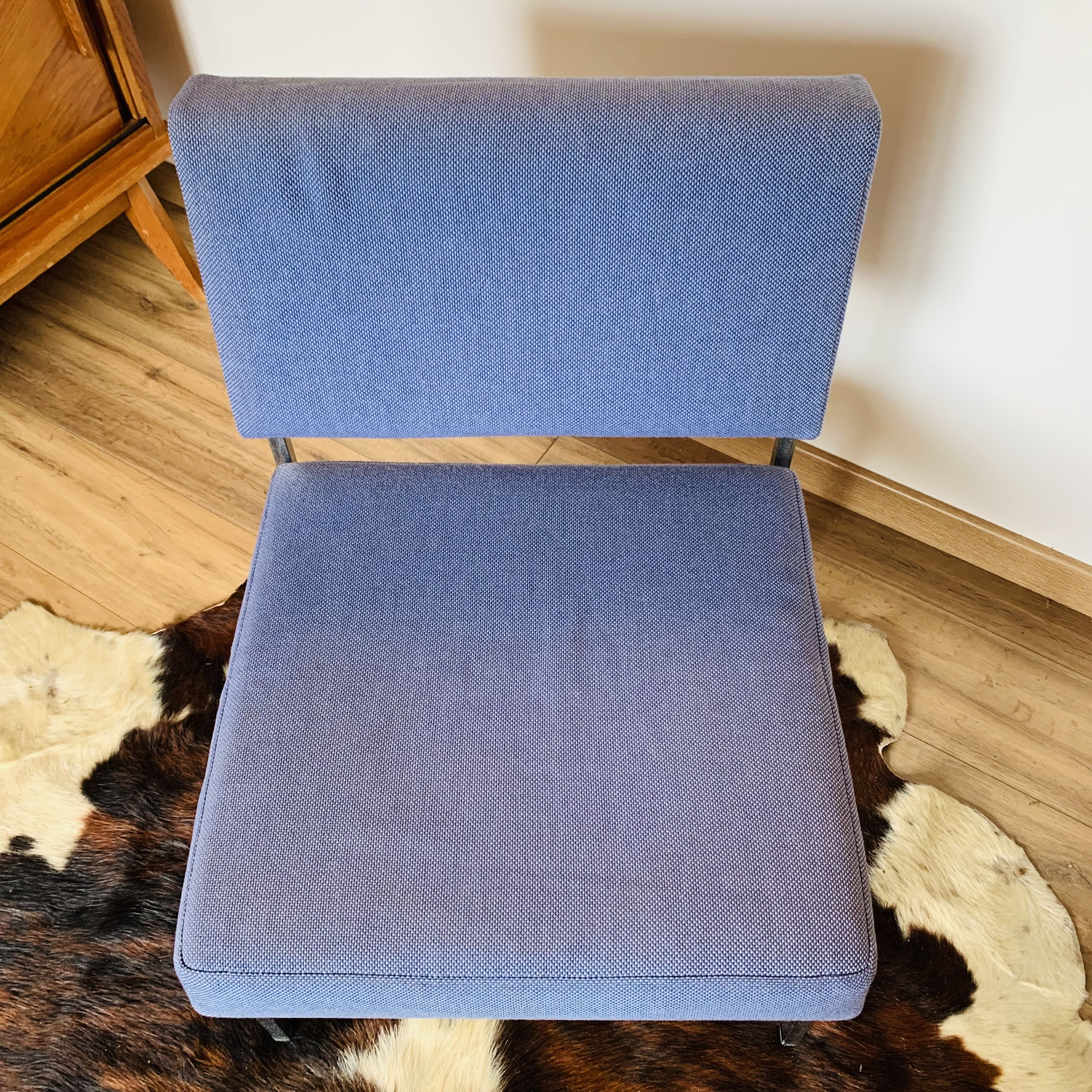 2 blue heaters - fabric and metal