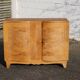 French Art Deco Sideboard - Antique Sideboard in Gilded Walnut Marquetry - 1930s