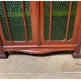 Antique Jugendstil display cabinet, vertical cabinet, Art Nouveau