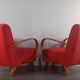 Pair of H262 Armchairs by Jindrich Halabala, Czech Art Deco 1940s