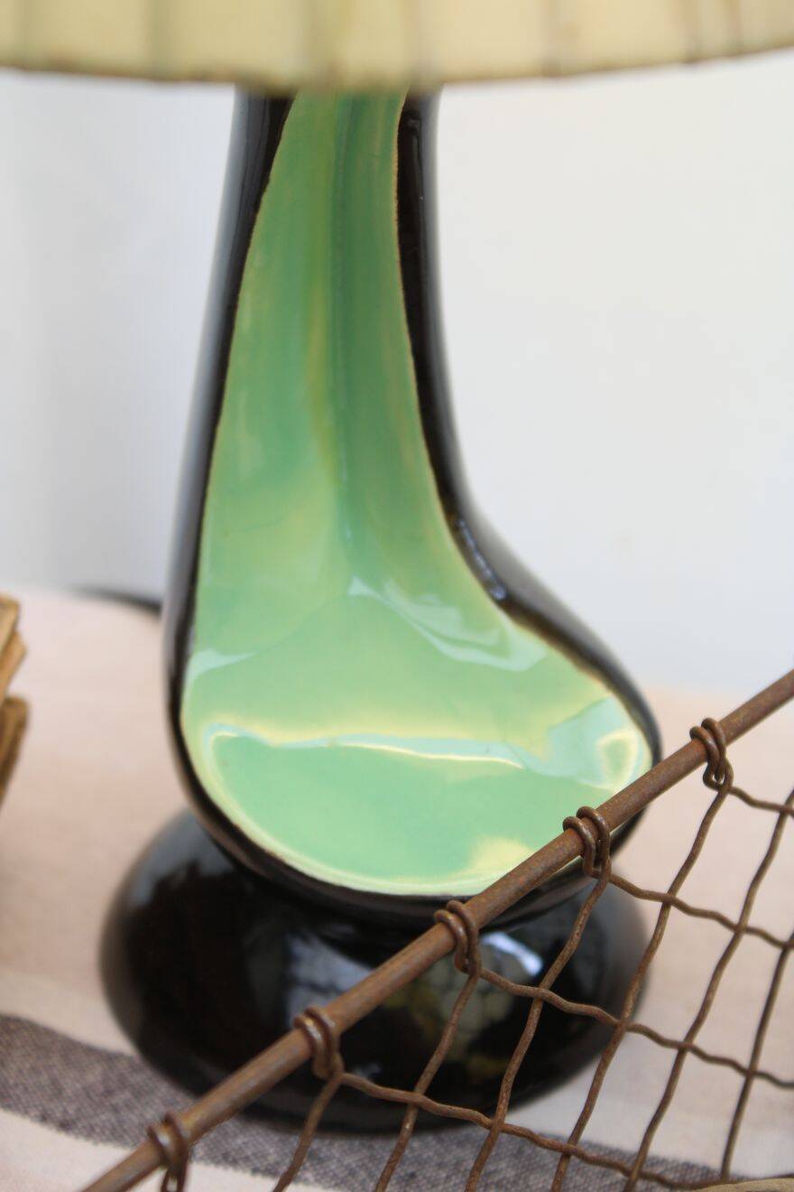 Ancienne lampe en céramique