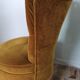 Toad armchair of the 60s and 70s in mustard yellow velvet
