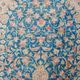 Kerman runner carpet in antique silk, hand-knotted from the 1940s.
