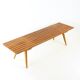 Banc vintage en bois, Tchécoslovaquie, années 1960