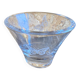 Old cut crystal d'arques pocket bowl with engraved butterfly decoration vintage