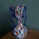 Murano polychrome blown glass vase