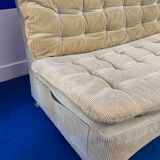 Vintage sofa from the 70s in corduroy
