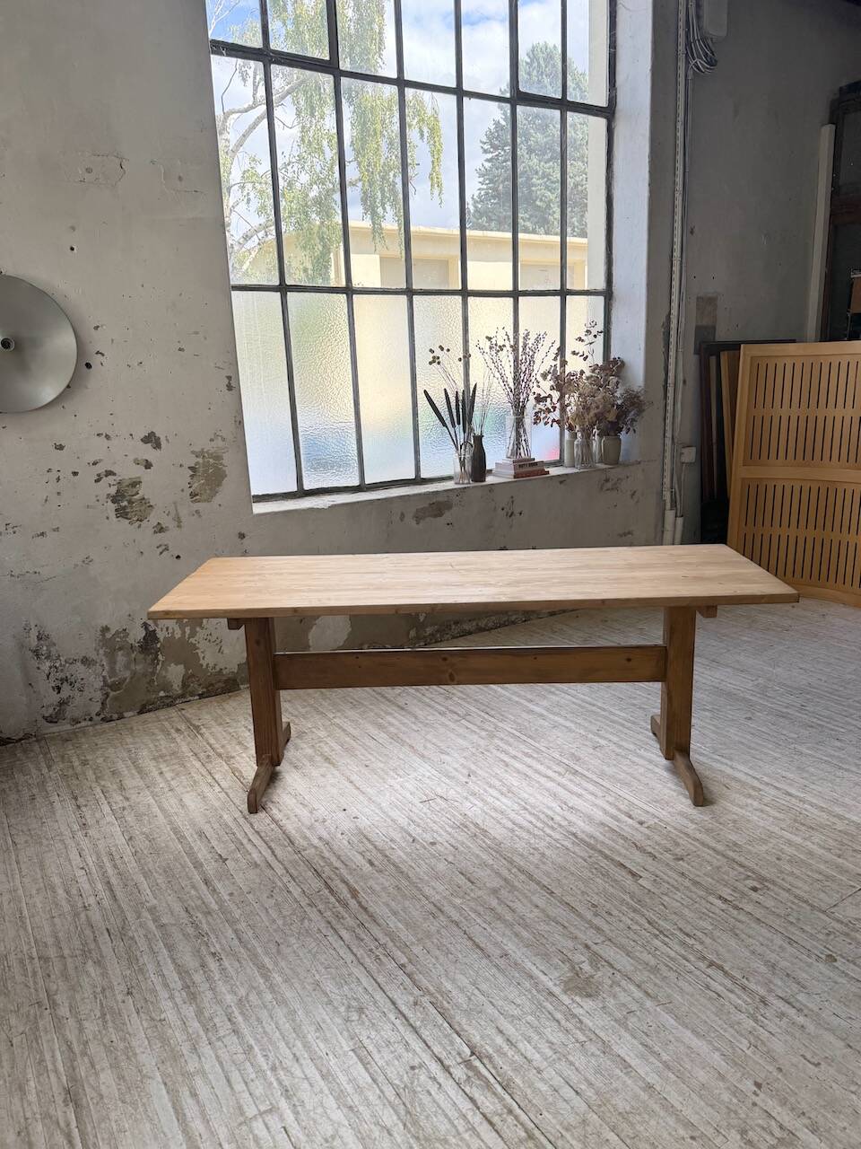 Perriand mountain furniture pine dining table