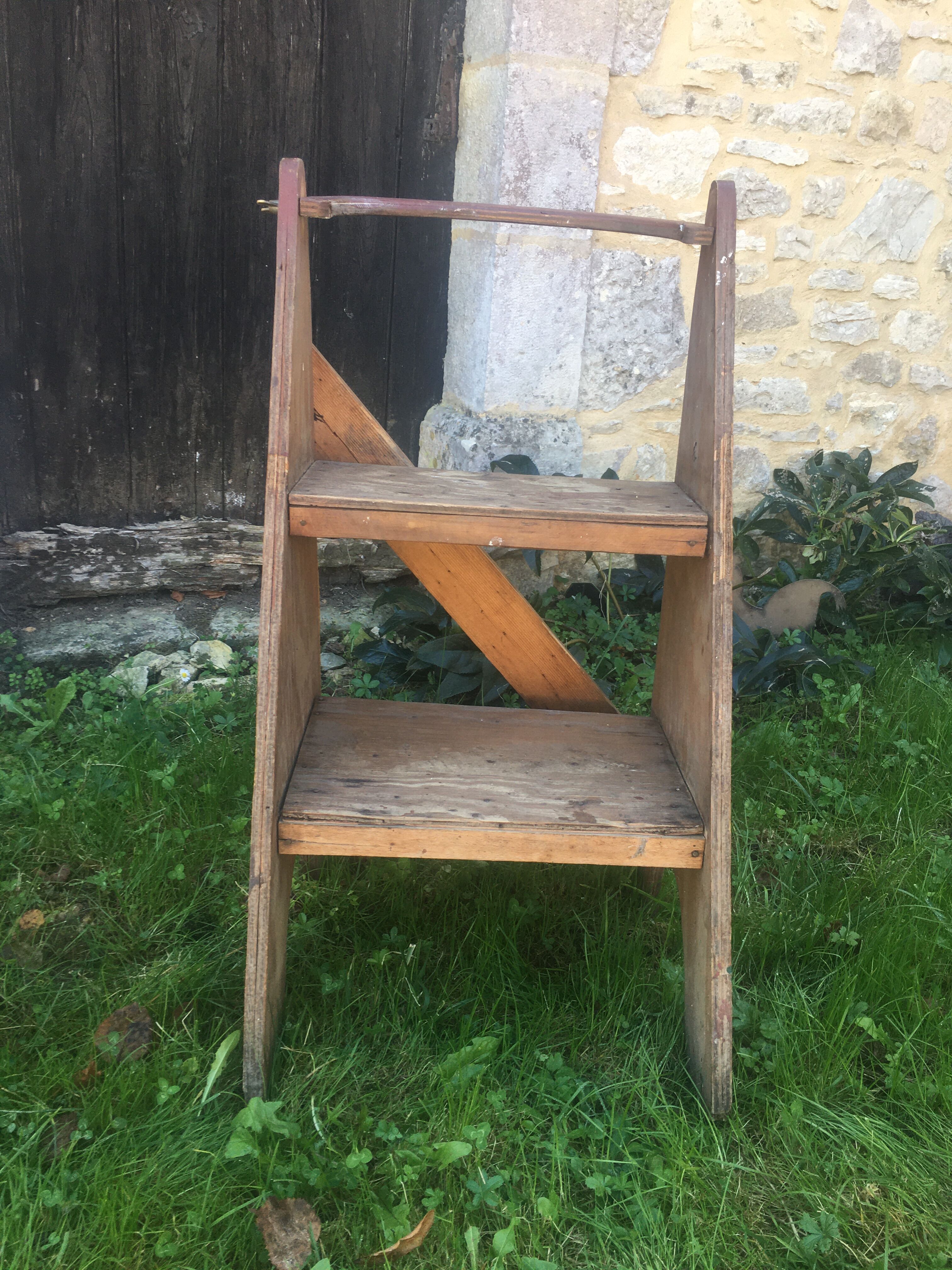 Wooden stepladder