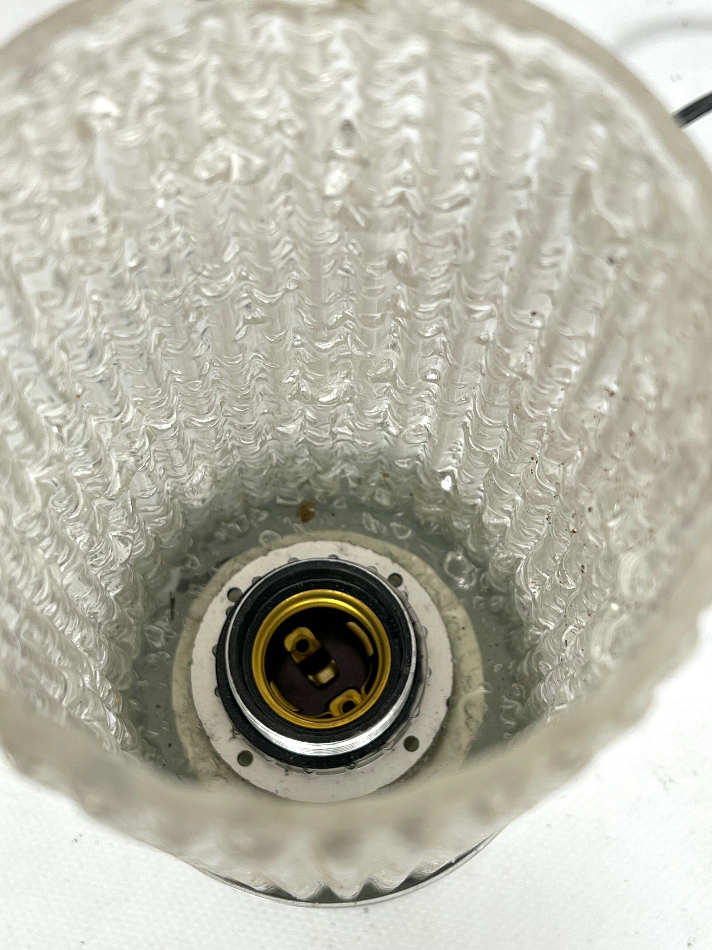 Stilux Milano, vintage glass table lamp model Albenga from 60s