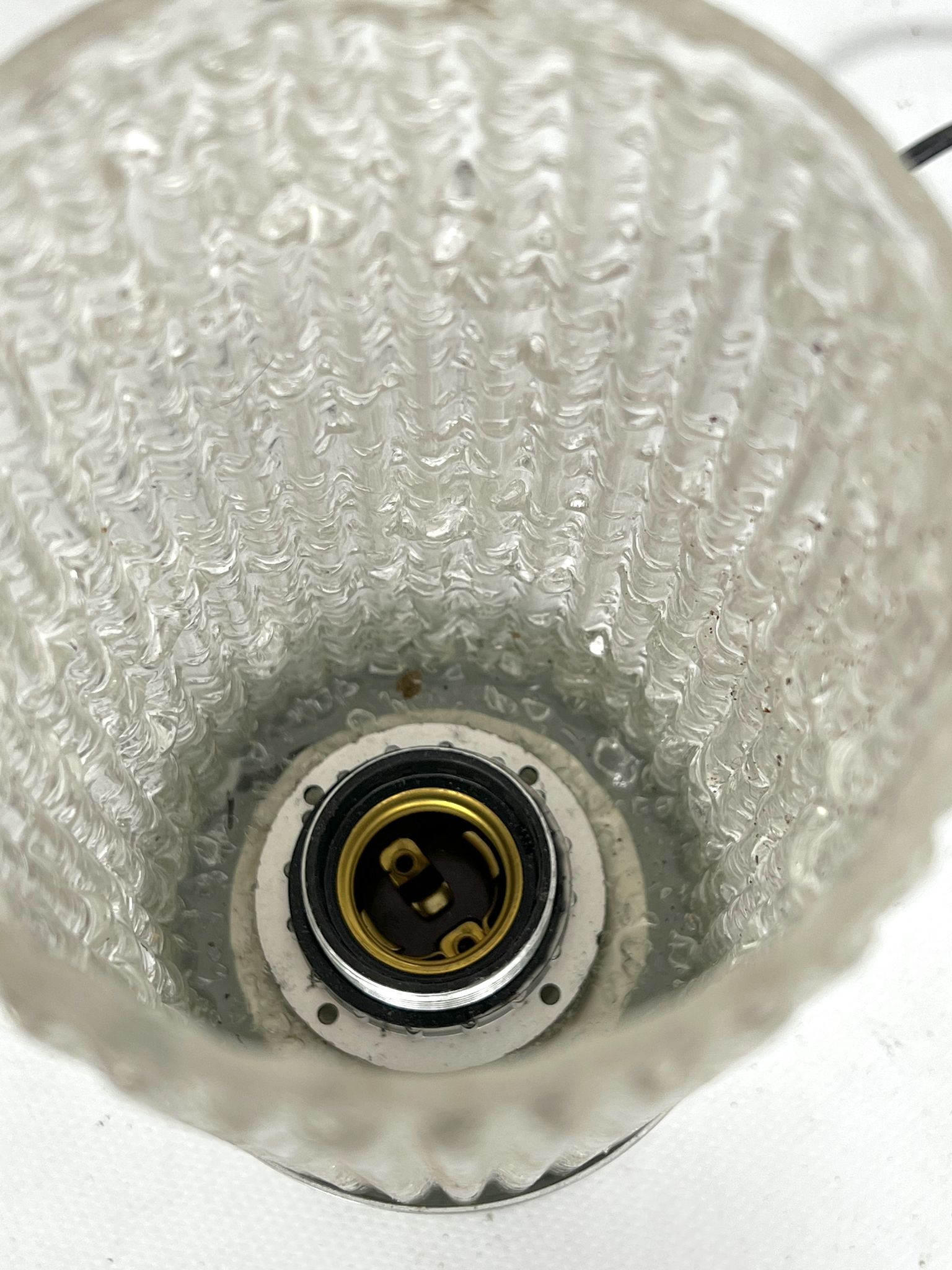 Stilux Milano, vintage glass table lamp model Albenga from 60s