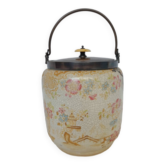 B grayson & son sheffield crackle ceramic cookie jar