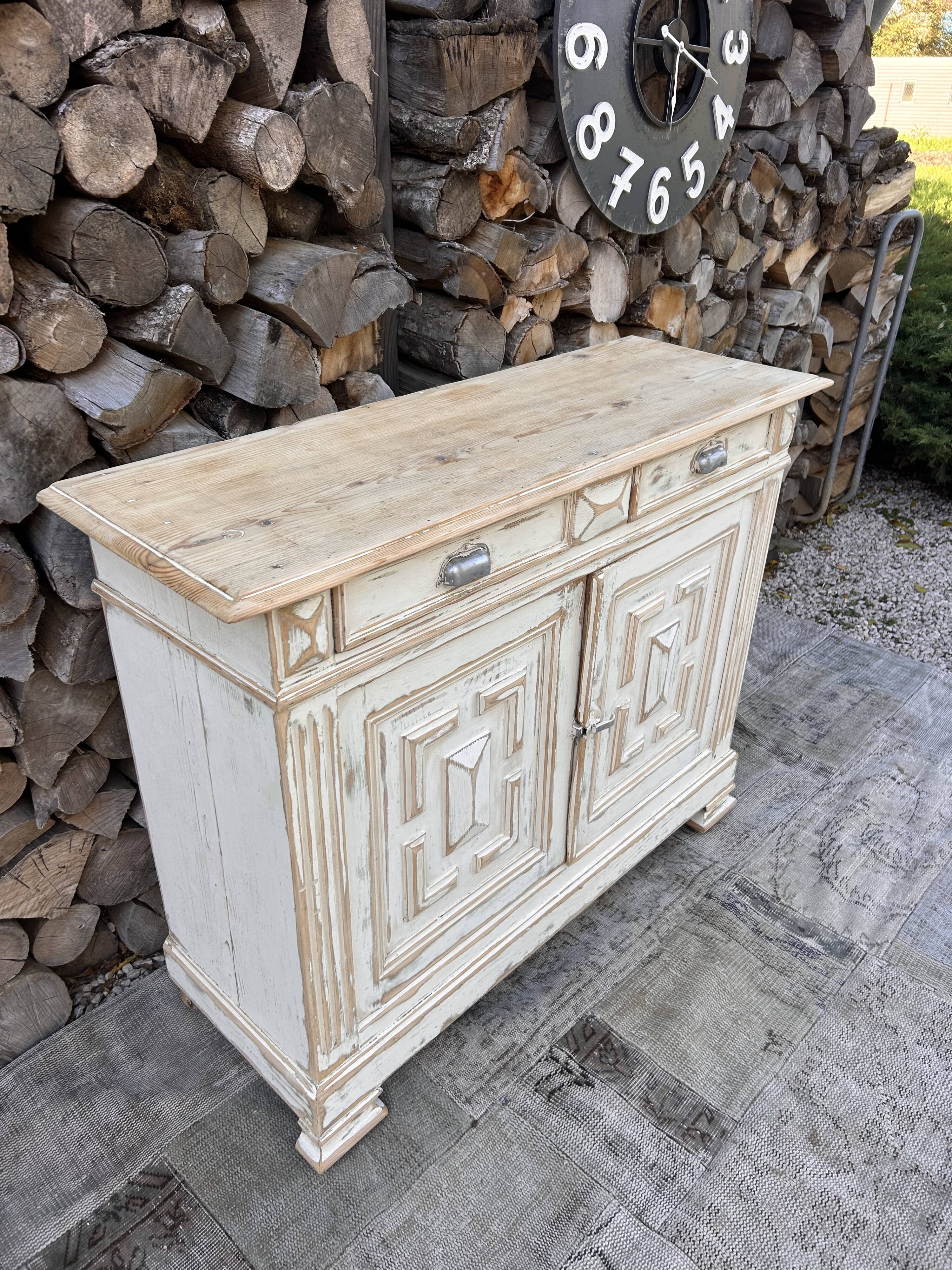Parisian sideboard / Renovated old wooden storage unit
