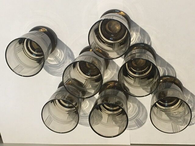 70's vintage engraved glasses