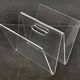 W magazine rack in plexiglass, France 1970s