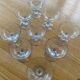 9 antique champagne glasses