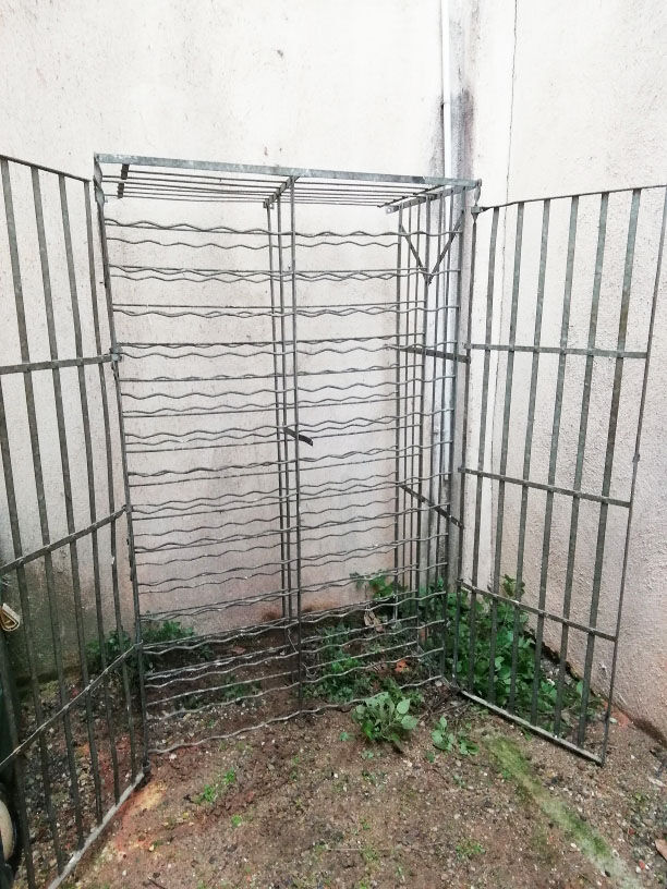 Old iron bottle storage